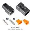 DTP 4 Way Kit Nickel Solid Black - DTP4-N-BK