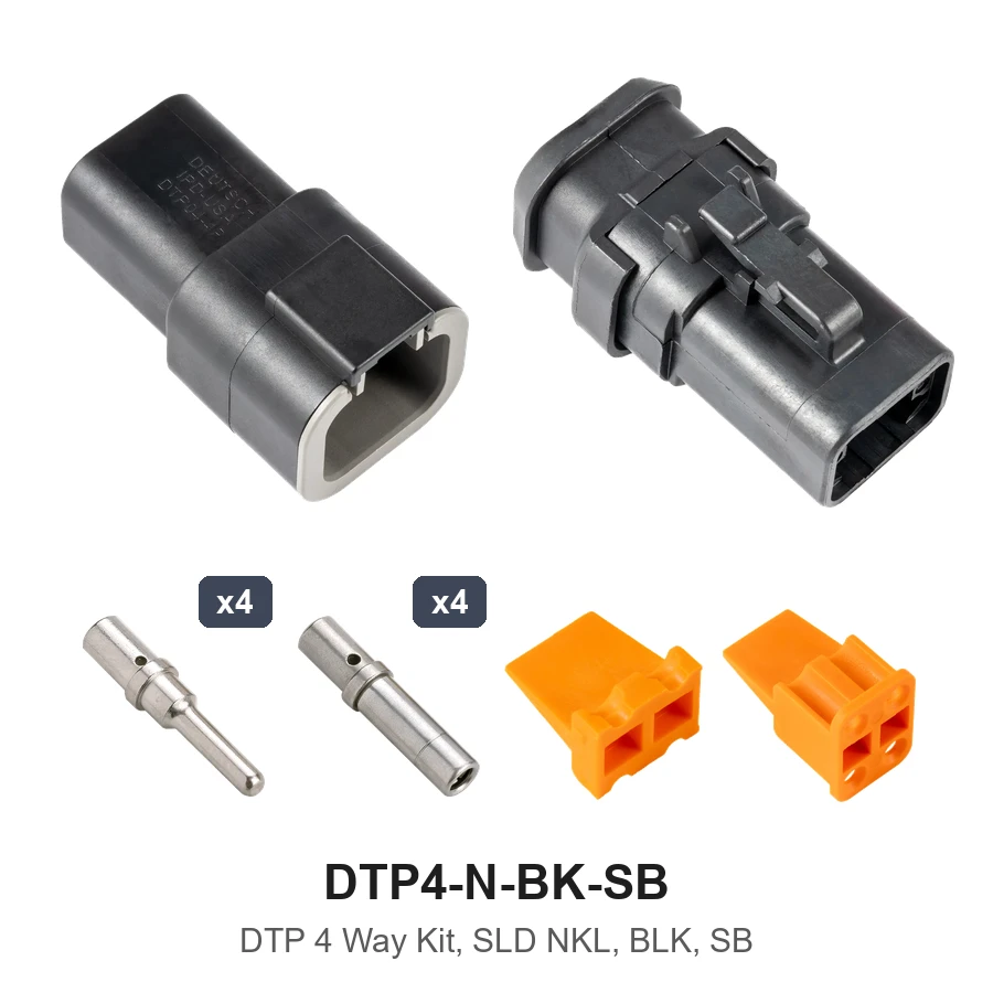 DTP 4 Way Kit, SLD NKL, BLK, SB - DTP4-N-BK-SB