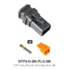 DTP 4 Way PLG Kit, SLD Gold, BLK, SB - DTP4-G-BK-PLG-SB