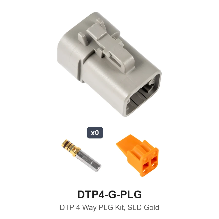 DTP 4 Way Plug Kit Gold Solid - DTP4-G-PLG