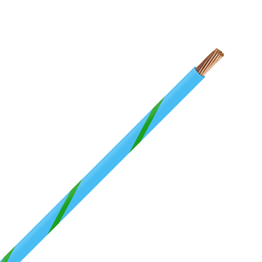 Picture of TXL 10 LIGHT BLUE/GREEN STRIPED WIRE