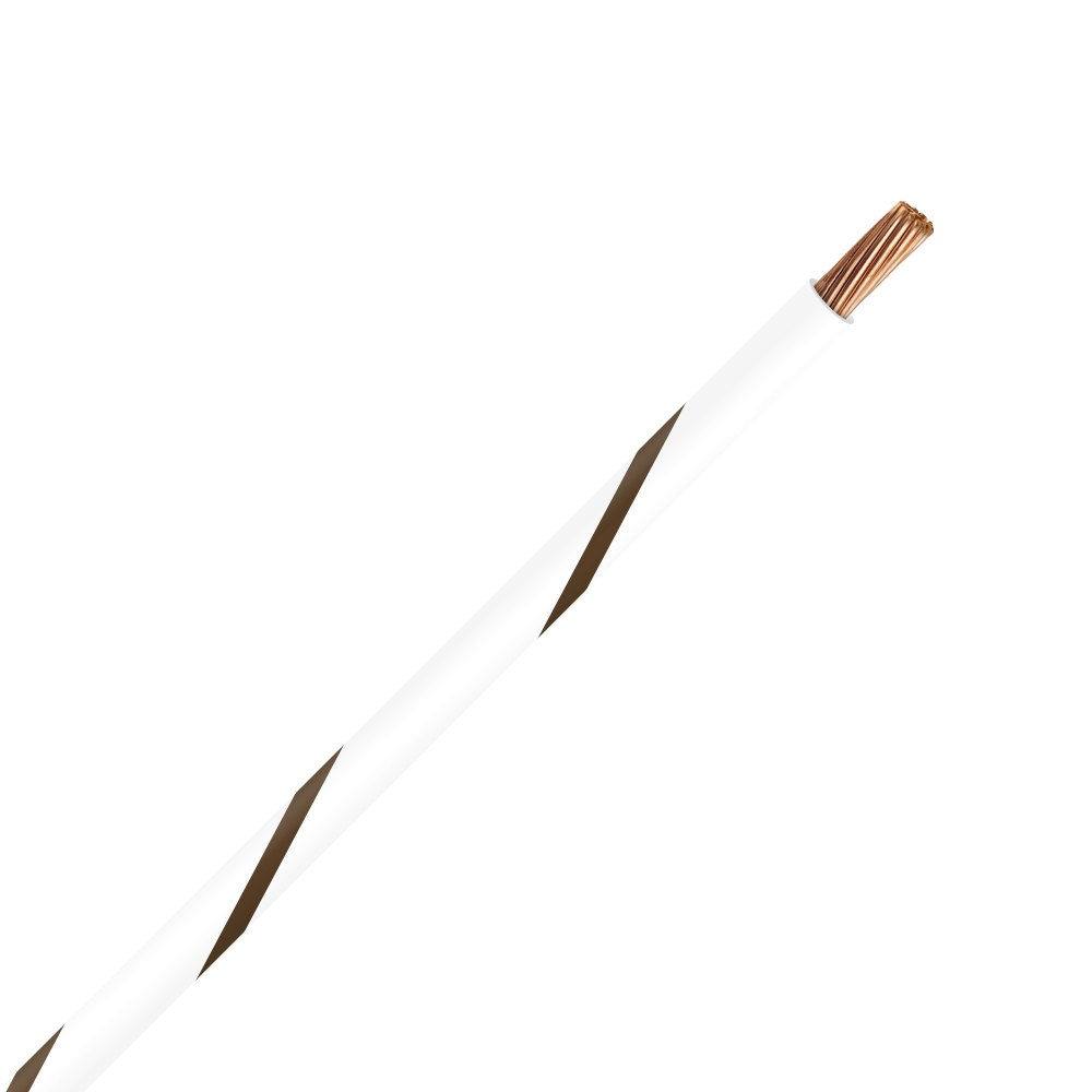 Picture of TXL 12 WHITE/BROWN STRIPED WIRE