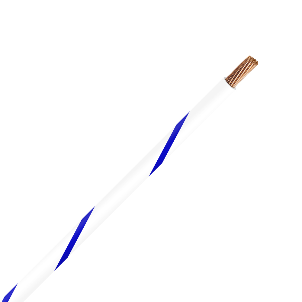 Picture of TXL 12 WHITE/BLUE STRIPED WIRE