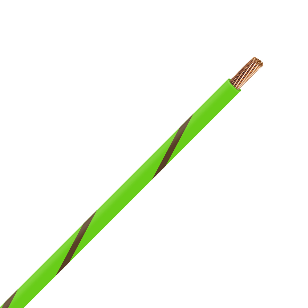 Picture of TXL 12 LIGHT GREEN/BROWN STRIPED WIRE