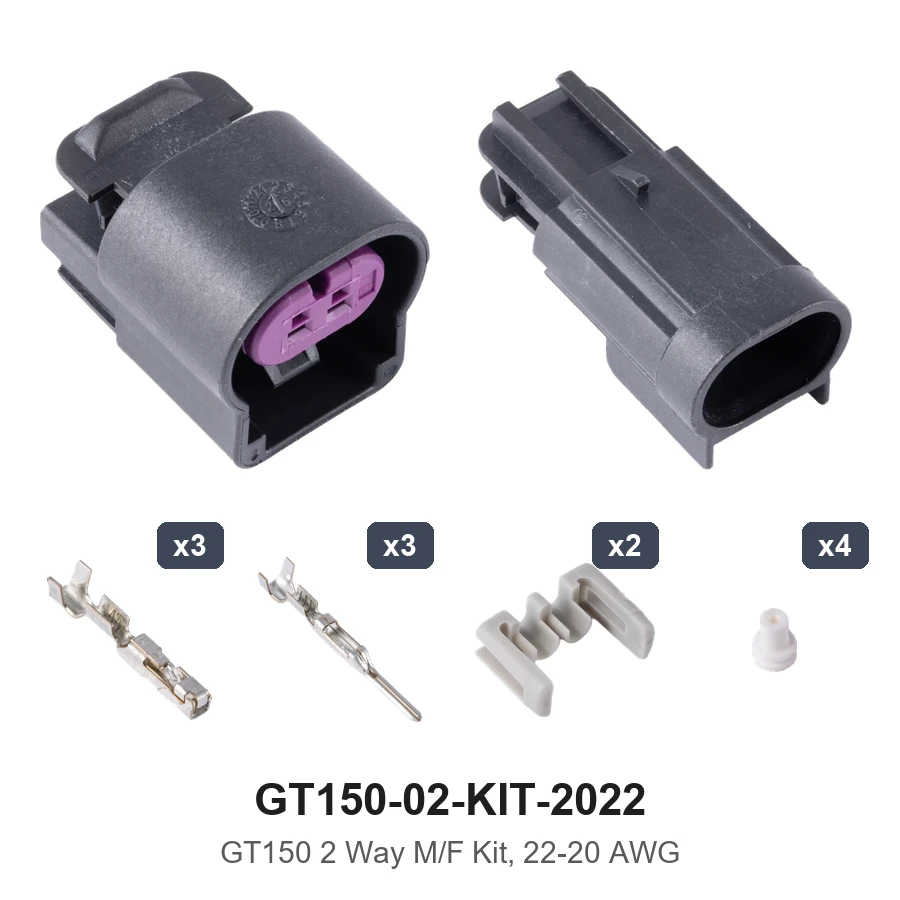 GT150 2 Way M/F Kit 22-20AWG - GT150-02-KIT-2022