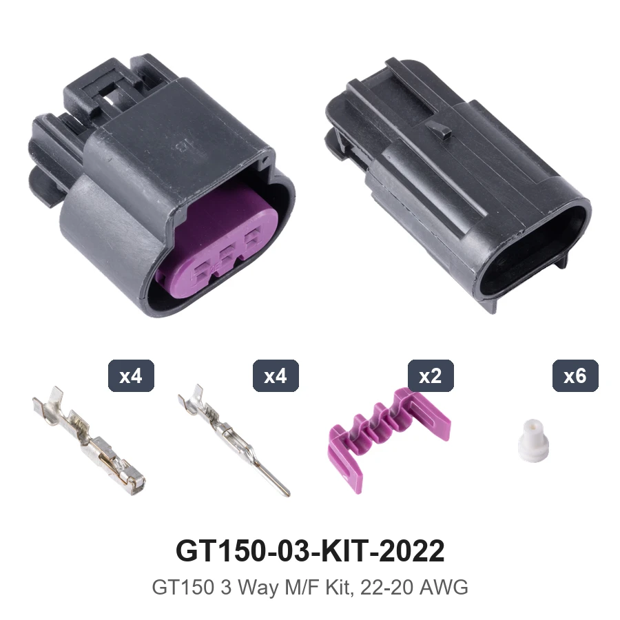 GT150 3 Way M/F Kit 22-20AWG - GT150-03-KIT-2022