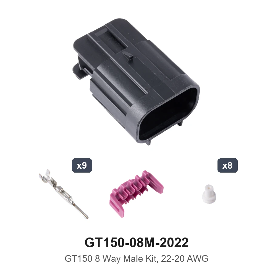 GT150 8 Way Male Kit 22-20AWG - GT150-08M-2022