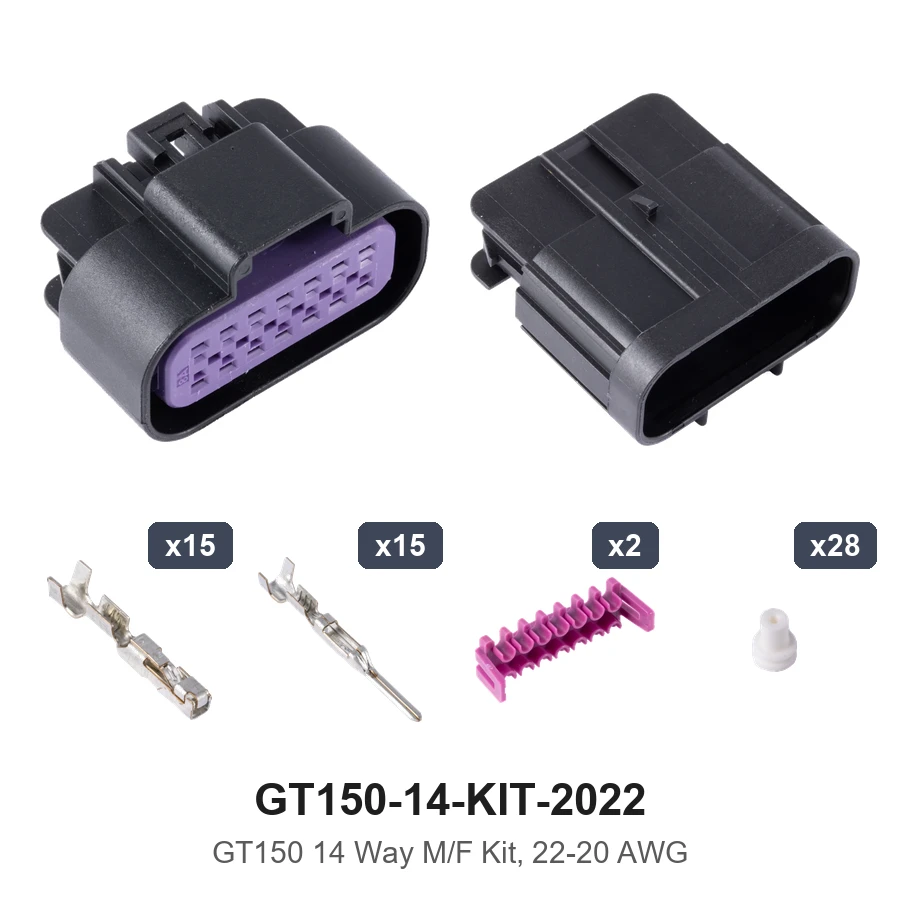 GT150 14 Way M/F Kit 22-20AWG - GT150-14-KIT-2022